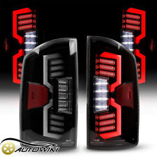 For 03-06 Dodge Ram 1500 2500 3500 Led Tail Lights Sequential Clear Signal Lamps