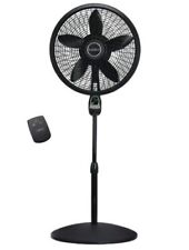 18 3-speed Oscillating Cyclone Pedestal Fan With Remote And Timer Black