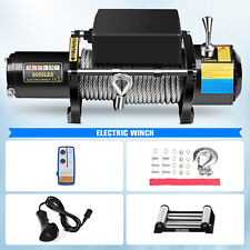 Eccpp 8000lbs Steel Rope Off Road 4wd 12v 3600kgs Electric Winch Towing Truck