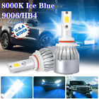 9006 Hb4 8000k Ice Blue 16000lm Led Headlight Conversion Kit High Low Beam Bulbs