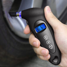Digital Tire Air Pressure Gauge Meter Tester Bike Car Truck Lcd Display Portable