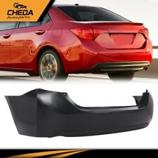 New Rear Bumper Cover Replacement Fit For 2014-2019 Toyota Corolla Sedan