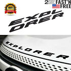 Matte Black Hood Emblem Letters Sport Logo For 2011-2020 2021 Explorer Us