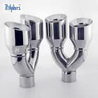 Pair 2.5 In Dual Wall Huge 4 Out Quad Exhaust Tips For Chevy Chevrolet Camaro