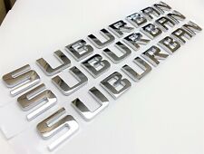 3pc Chrome Suburban Fit Chevy Door Badge Emblem Decal Nameplate Chevrolet Letter