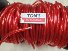 7mm Translucent Red Silicone Tinned Copper Core Vintage Spark Plug Wire By Foot