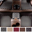 5pcs Leather Car Floor Mats Universal Fit Waterproof Frontrear Non-slip Carpets