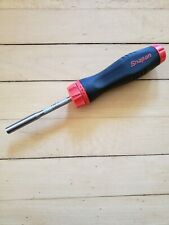 Snap On Sgdmrc44b Ratcheting Soft Grip Red Screwdriver Free Shipping