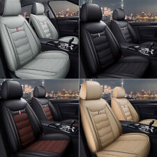Universal Car Coupe Sedan Front 2 Seat Covers Pu Leather Chair Cushion Full Set