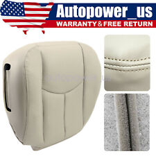 For 2003-2006 Chevy Tahoe Suburban Driver Bottom Leather Seat Cover Light Tan522