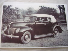 1939 Ford 4dr Convertible Top Up 11 X 17 Photo Picture