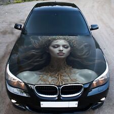 Princess Car Hood Wrap Decal Vinyl Sticker Girl Full Color Graphic Fit Any Car