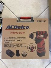 Acdelco Ari1277 12v Li-ion Impact Driver Kit 920 Torque With Rotary Tool