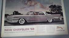 Original 1959 Chrysler New Yorker 2-page Magazine Ad Lion-hearted Chrysler