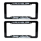 Jeep Wrangler Plastic License Plate Frames Universal Fit 12.5 X 6.5 - Pair