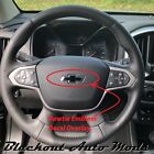 Matte Black Vinyl Bowtie Steering Wheel Emblem Overlay Decal Chevrolet Colorado