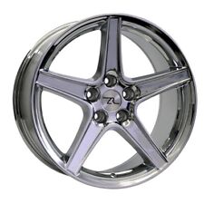 18 Chrome Mustang Saleen Style Staggered Wheels 18x9 18x10 5x114.3 94-04