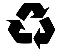 Recycle Symbol Vinyl Window Decal Sticker