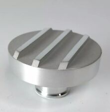 Finned Push-in Oil Filter Cap Polishedsatin Aluminum Chevy Ford Accessory
