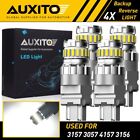 4x Auxito 3157 3156 3057 4157 Led Reverse Brake Turn Signal Light Bulb White Euo