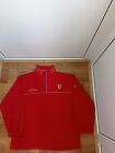 Vintage Ferrari Michael Schumacher Mens Red Racing Fleece Jacket Size M