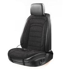 Car Heated Seat Cover Chair Cushion Winter Warmer Pad Lamb Wool Mat 12v Black