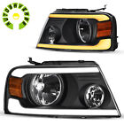 Led Drl Sequential Headlights For 2004-2008 Ford F150 2006-2008 Lincoln Mark Lt