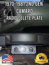 1970-1981 2nd Generation Chevrolet Camaro Ss Z28 Rs Radio Delete Plate