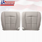 2009 2010 Lincoln Navigator Driver Passenger Bottom Leather Seat Covers Gray
