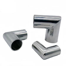 304 Stainless Steel Elbow 90 Degree Pipe Right Angle Exhaust Tube Polished