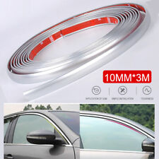 10mm3m Chrome Car Styling Moulding Strip Trim Self Adhesive Cover Tape Silver