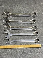 Snap On 5 Pc Stubby Metric Combination Wrench Set Usa 14 15 16 17 19 Mm