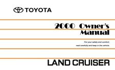 2000 Toyota Land Cruiser Owners Manual User Guide