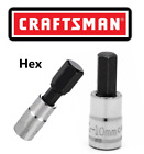 New Craftsman Hex Bit Sockets 14 Or 38 Drive Choose A Size Sae Or Metric