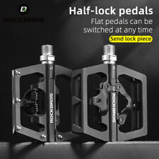 Rockbros Bicycle Lock Pedals Anti-slip Sealed Bearing Lockflat Pedals For Spd