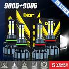 4-sides 9005 9006 Combo High Low Beam Led Headlight Bulbs Kit 6000k White Cree