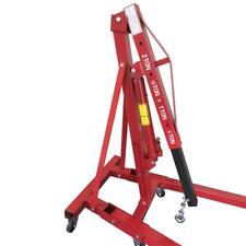 Professional 2 Ton Red Engine Motor Hoist Cherry Picker Shop Crane Lift Foldable