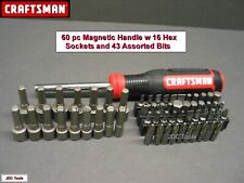 Craftsman Hand Tools 60pc Magnetic Torx Handle Screwdriver Nut Driver Set 50