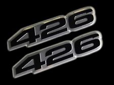 2 426 Ci Cubic Inch Hemi Engine Ho Emblem Black Silver For Chrysler Dodge