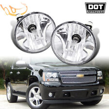 Clear Fog Lights Lamps Wbulbs For 2007-2014 Chevy Tahoe Avalanche Suburban Gmc