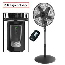 Lasko 18 Oscillating 4-speed Large Room Pedestal Fan With Remote Control S18605