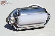 Oval Oblong Milky White Chrome License Plate Light Lamp Car Boat Trailer Hot Rod