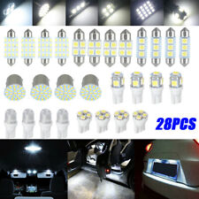 28pcs Car Interior Led Light For Dome Map License Plate Lamp Bulbs Accessories