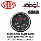 Saas Sg-tbd52b1 Genuine Diesel Turbo Boost Gauge Black Face Mechanical 20 Psi 52