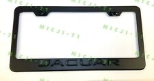 3d Jaguar Black Emblem Stainless Steel Black License Plate Frame Rust Free