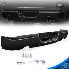 For Dodge Ram 1500 09-19 Black Steel Dual Exhaust Rear Bumper Wo Sensor Hole
