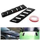 2x Universal Car Hood Vent Louver Scoop Cover Air Flow Intake Cooling Panel Trim
