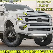 2020-2022 Ford F250 F350-f550 F600 Xlt Grille Cover Overlay Insert Unpainted