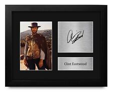 Clint Eastwood Gifts Usl Framed Printed Signed Autograph Picture For Movie Me...
