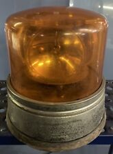 Kd Model 889 3-lamp Rotating Beacon Completely Operable Amber Dome Bad Chrome